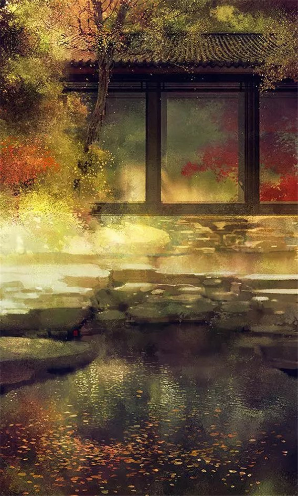 古風(fēng)風(fēng)景插畫(huà)伊吹五月