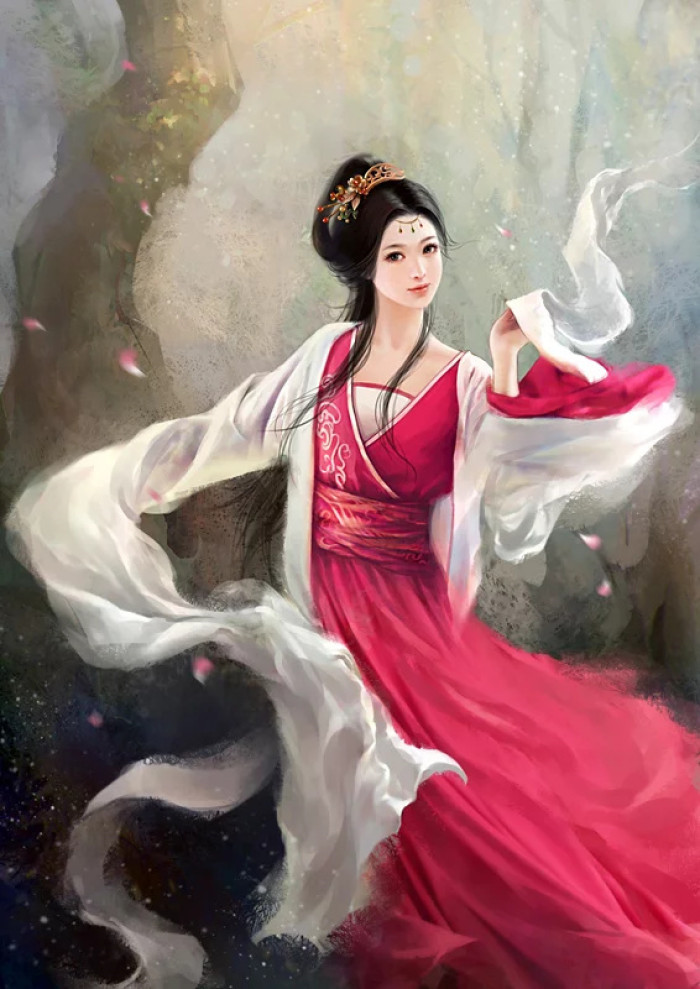 優(yōu)美的古風(fēng)女子立繪插畫欣賞