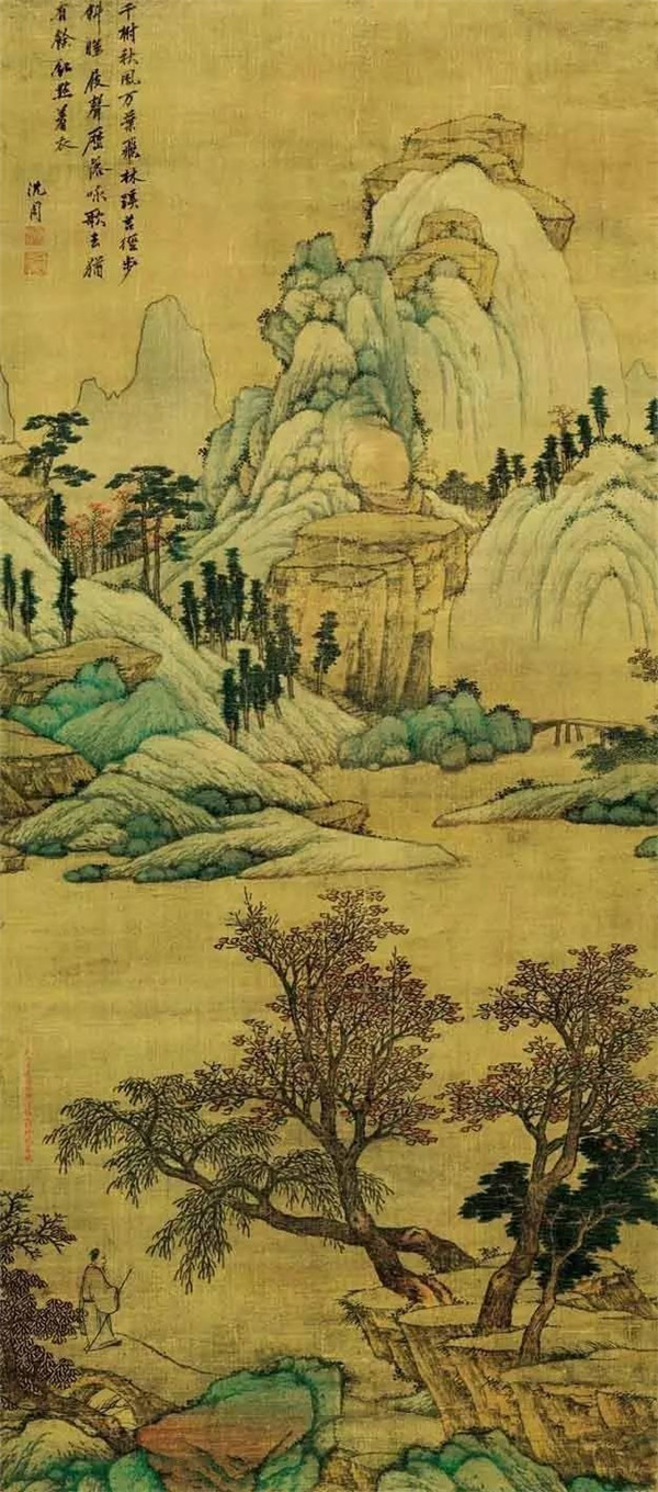 中國(guó)國(guó)畫(huà)青山綠水欣賞