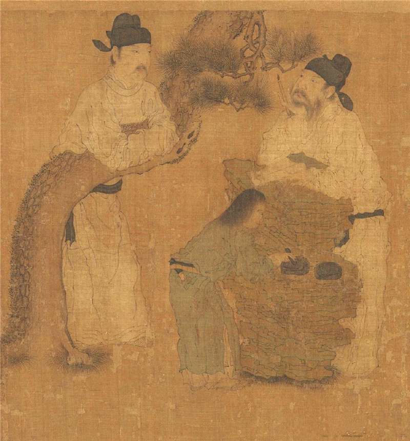  南宋《琉璃堂人物圖》國(guó)畫(huà)欣賞