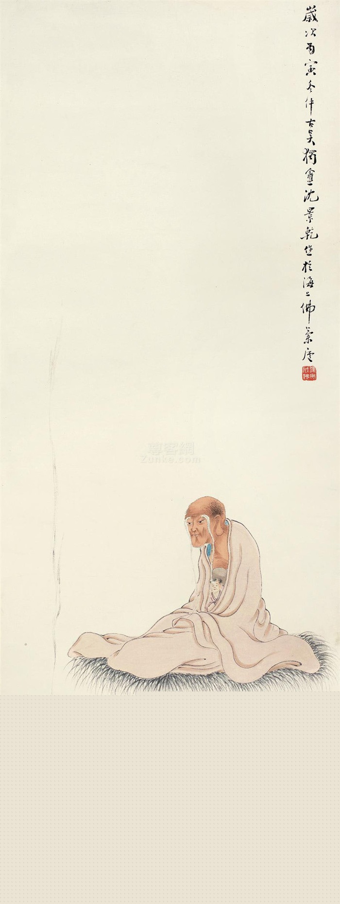 清末畫家沈景乾佛像繪畫作品欣賞