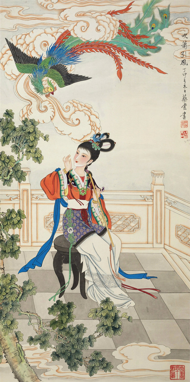 蔡云國(guó)畫(huà)人物繪畫(huà)作品