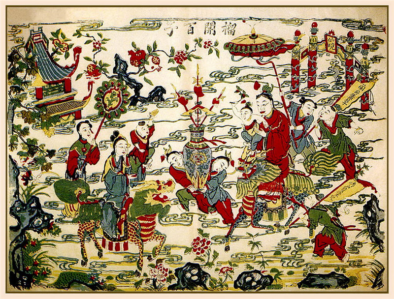中國(guó)傳統(tǒng)精美年畫作品欣賞