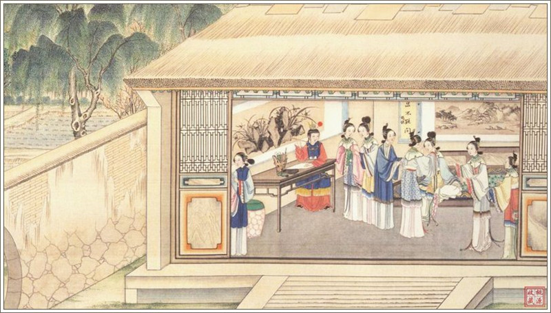 清代畫家孫溫繪畫的全本紅樓夢圖（一）