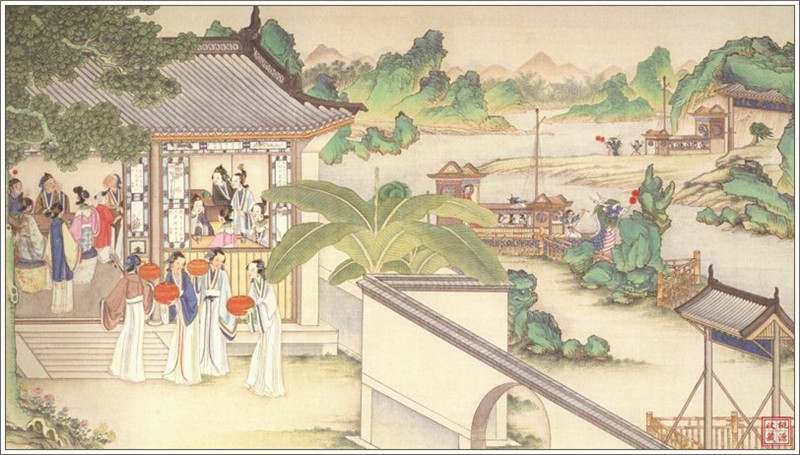 清代畫家孫溫繪畫的全本紅樓夢圖（一）