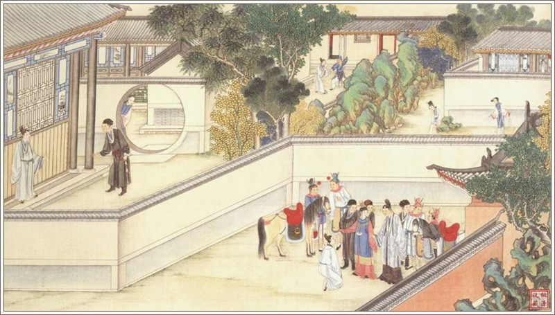 清代畫家孫溫繪畫的全本紅樓夢圖（一）