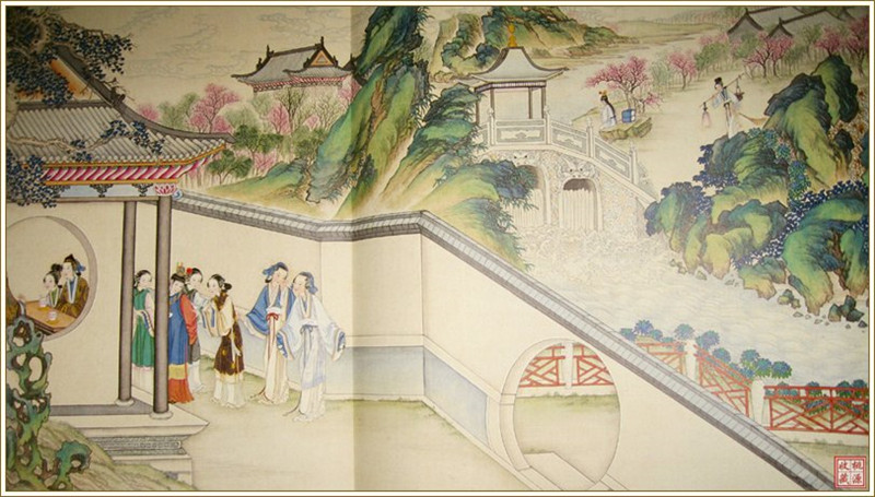 清代畫家孫溫繪畫的全本紅樓夢圖（一）