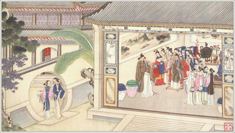 清代畫家孫溫繪畫的全本紅樓夢圖(四)