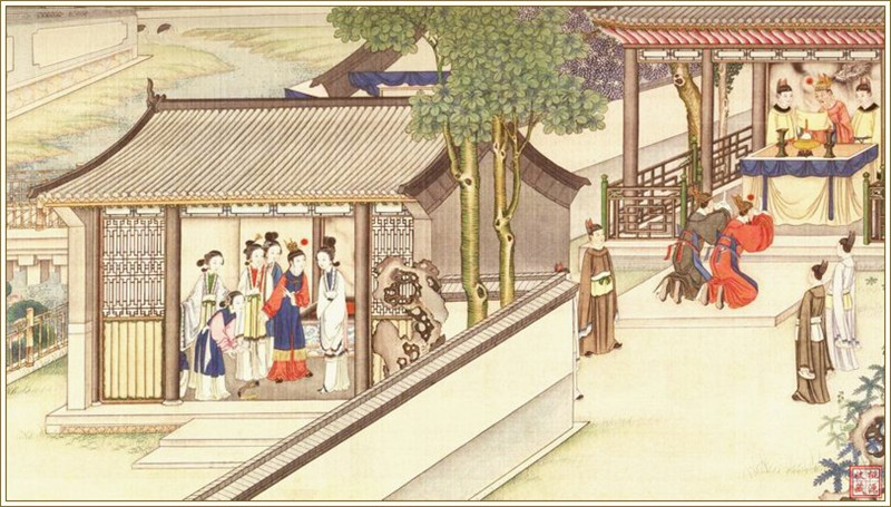 清代畫家孫溫繪畫的全本紅樓夢圖(四)