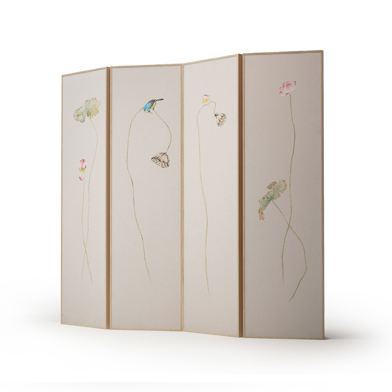 新中式屏風實木現(xiàn)代中式禪意，隔斷折疊屏風