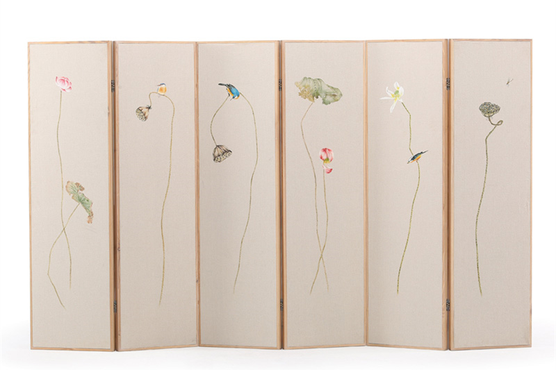 新中式屏風實木現(xiàn)代中式禪意，隔斷折疊屏風