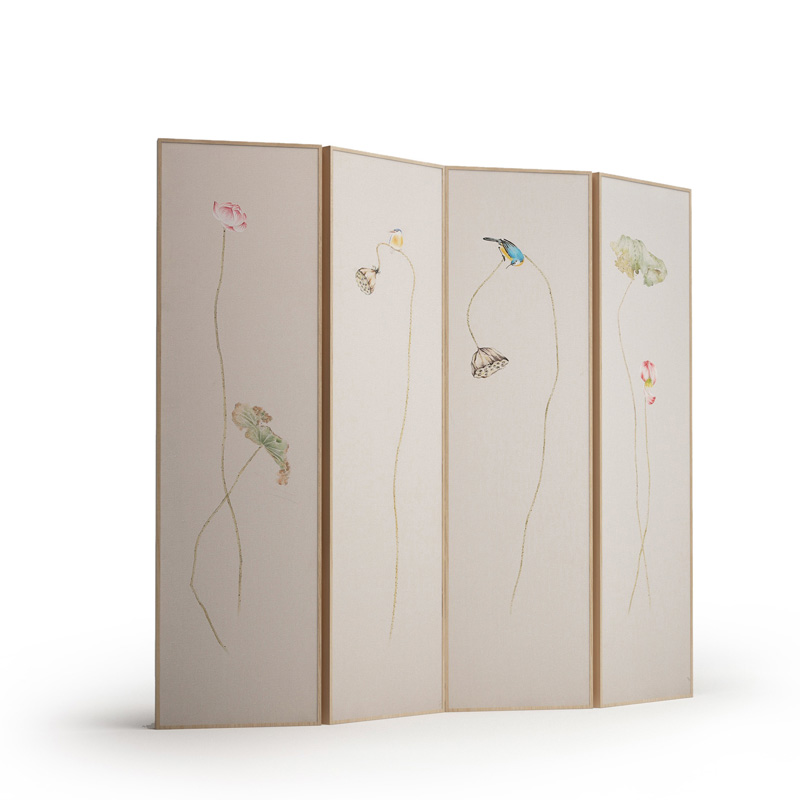 新中式屏風實木現(xiàn)代中式禪意，隔斷折疊屏風