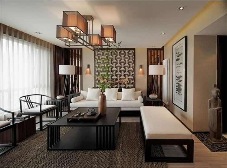 現(xiàn)代新中式樣板房沙發(fā)，簡(jiǎn)約布藝沙發(fā)