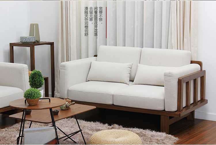 老榆木實(shí)木沙發(fā)，中式家居簡(jiǎn)約風(fēng)