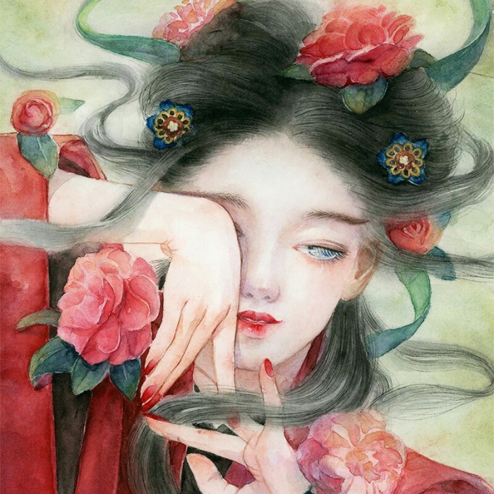 妖氣古風(fēng)女子頭像，唯美古典qq頭像