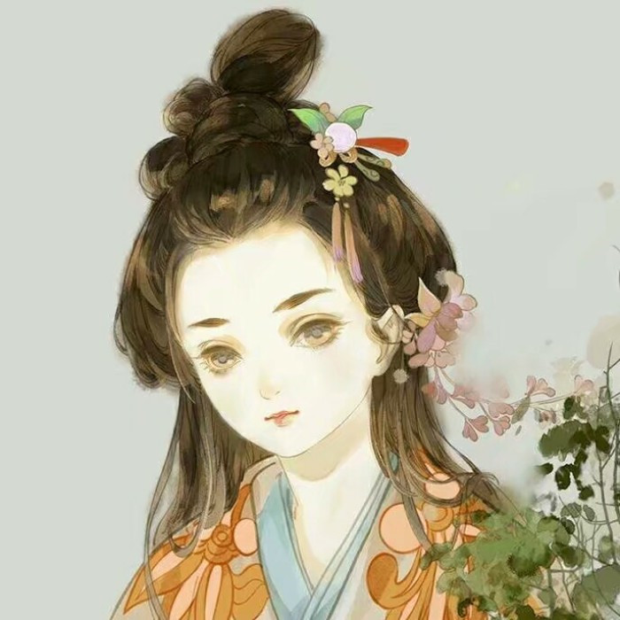 柔美淡雅女子古風頭像，古典女子qq頭像