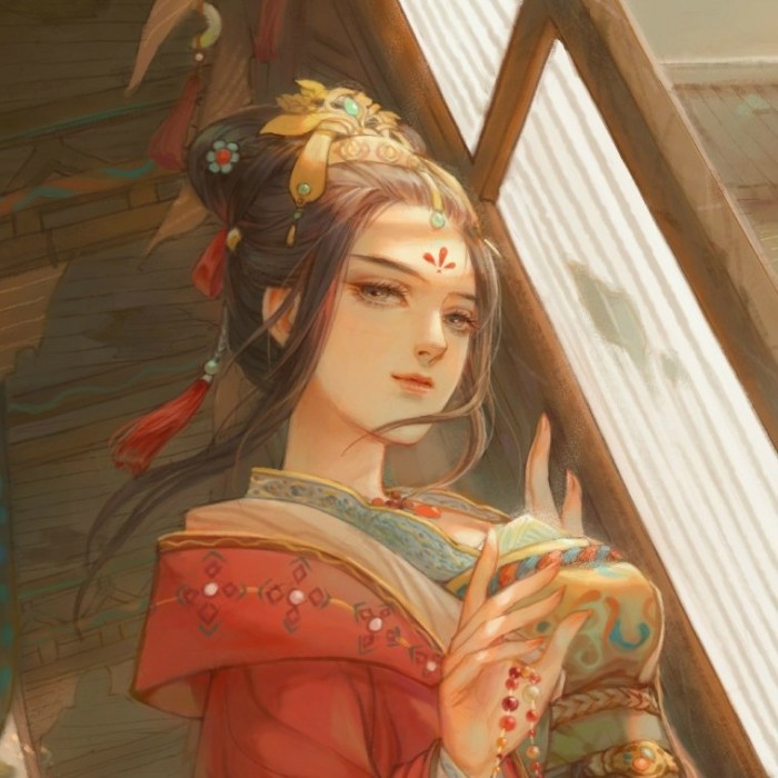 霸氣家佳樂文學(xué)女子頭像，女生古風(fēng)頭像