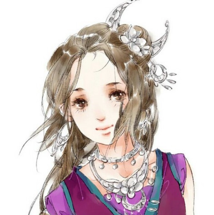 水墨風(fēng)古典女子頭像，古風(fēng)唯美頭像。