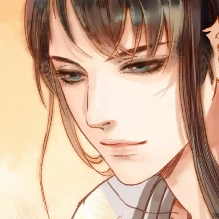 男子英氣古風動漫頭像，溫潤男生qq頭像