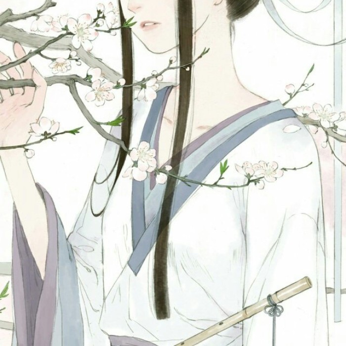 清雅風格古典女生頭像，動漫水彩古風頭像