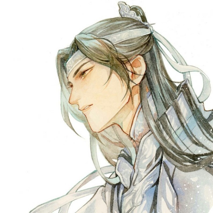 雅致男子古風(fēng)頭像，劍眉星目古典男生頭像