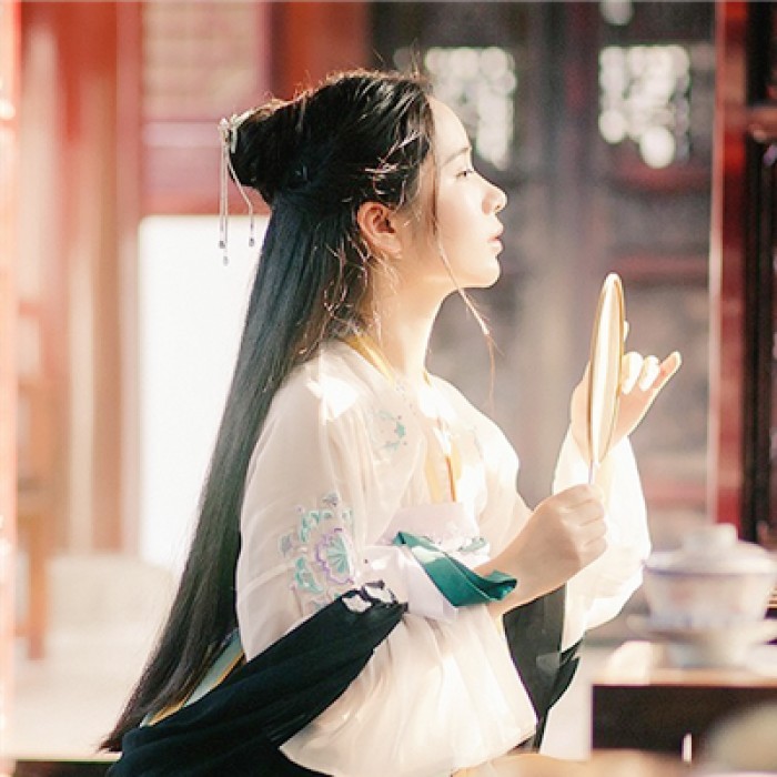 粉妝玉琢的女子古風(fēng)頭像，家佳樂文學(xué)女生頭像