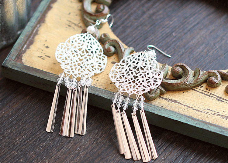 家佳樂(lè)文學(xué)銀白色步搖，新文藝復(fù)古發(fā)簪