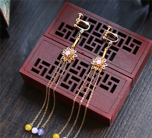 中式古典純手工發(fā)飾，婚禮頭飾蝴蝶彩珠