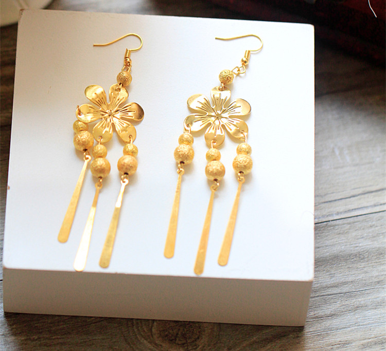 中式新娘步搖頭飾，金色古裝發(fā)飾套裝