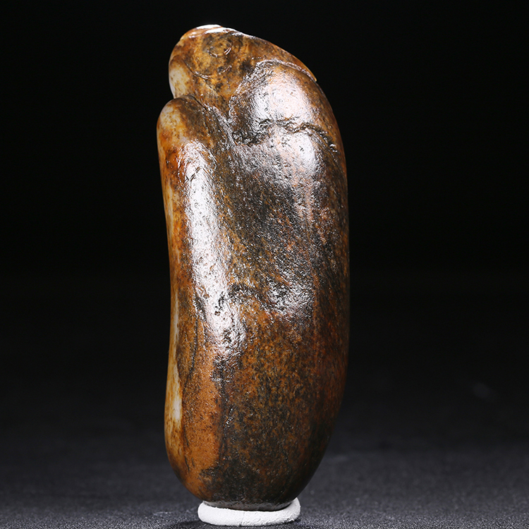 天然白玉壽星手玩件，和田玉掛件籽料