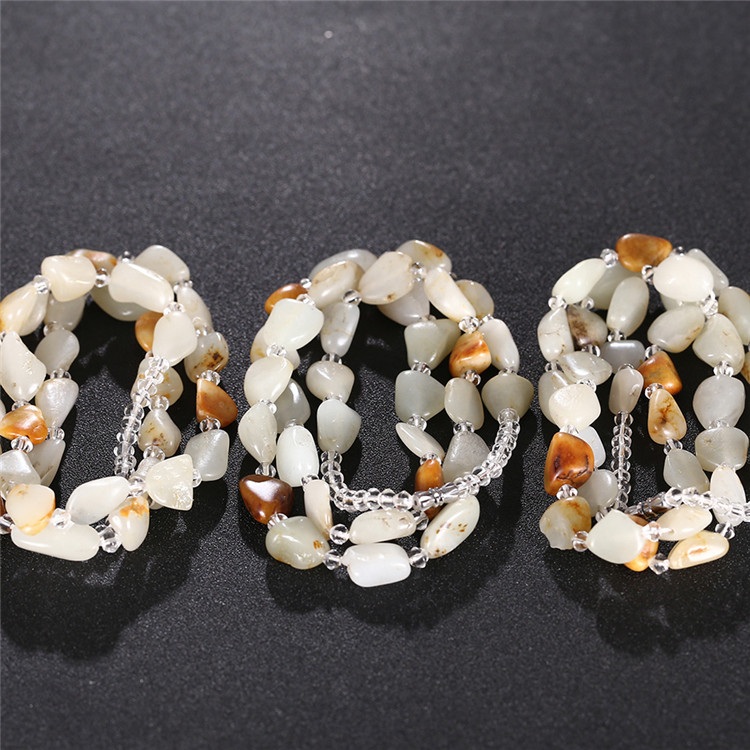 和田玉原石獨籽項鏈，玉石毛衣鏈手串