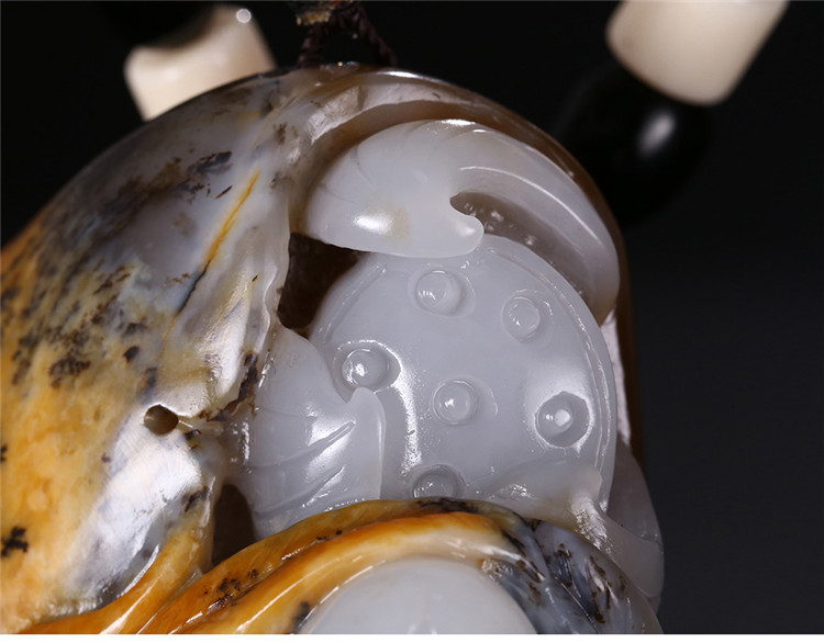 裸女玉貴人玉石手把件，和田玉籽料手玩件蘇工