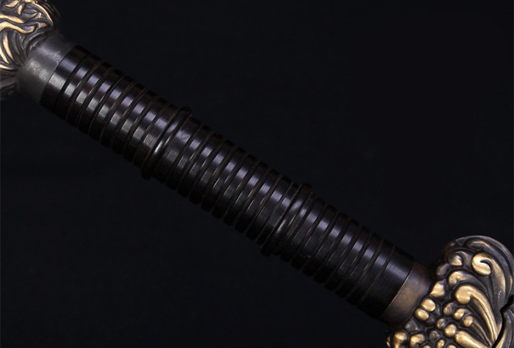 正宗寶劍銅裝乾隆佩劍，花紋鋼君子寶劍