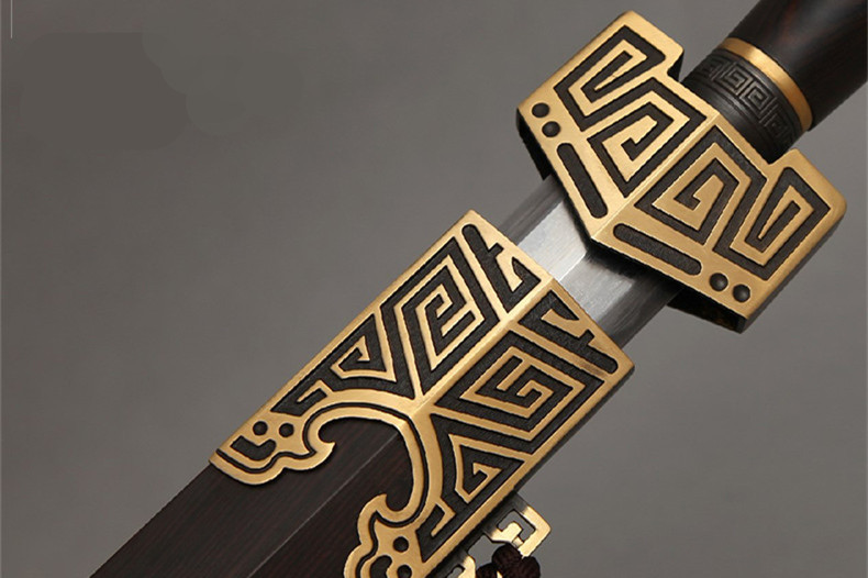 八面漢劍花紋鋼長(zhǎng)劍，如意刀劍兵器