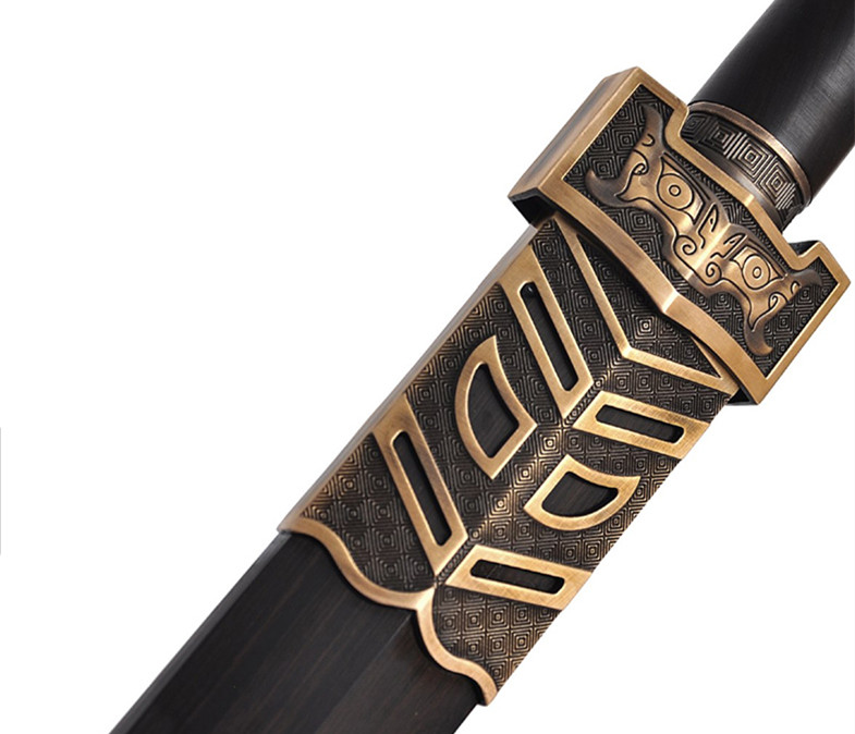 八面漢劍花紋鋼長劍，如意刀劍兵器