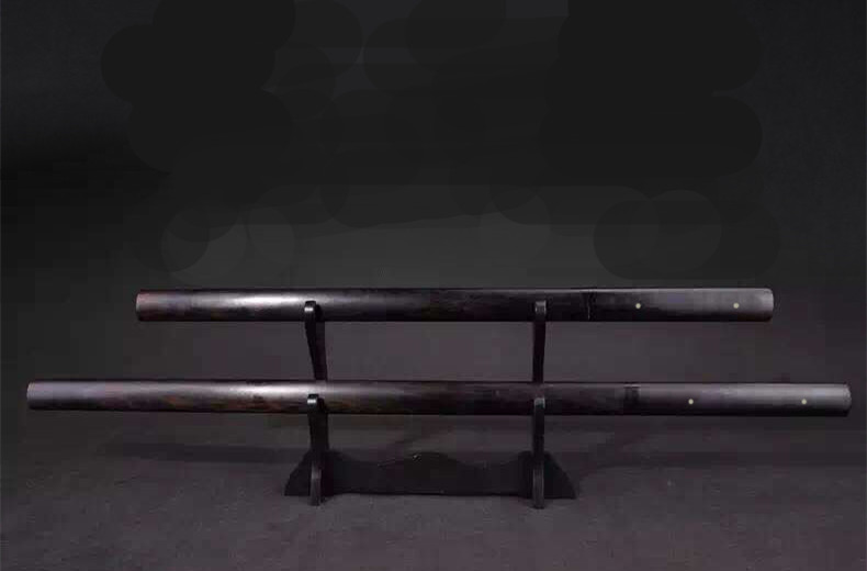 紫檀八面唐劍冷兵器，刀劍手工花紋鋼一體長劍