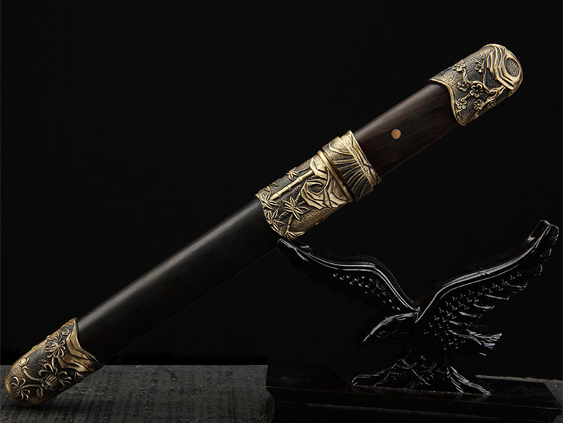 梅蘭竹菊八面四君子劍，中國傳統(tǒng)象征紋飾寶劍