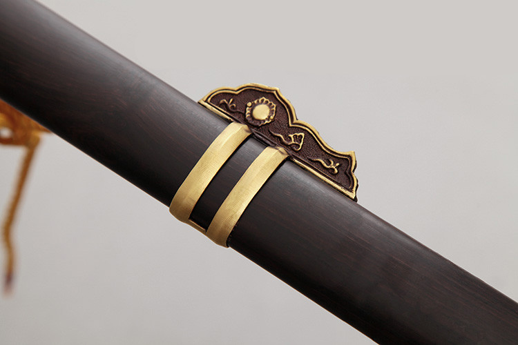 唐劍霜明燒刃長刀一體長劍，唐手工兵器刀劍