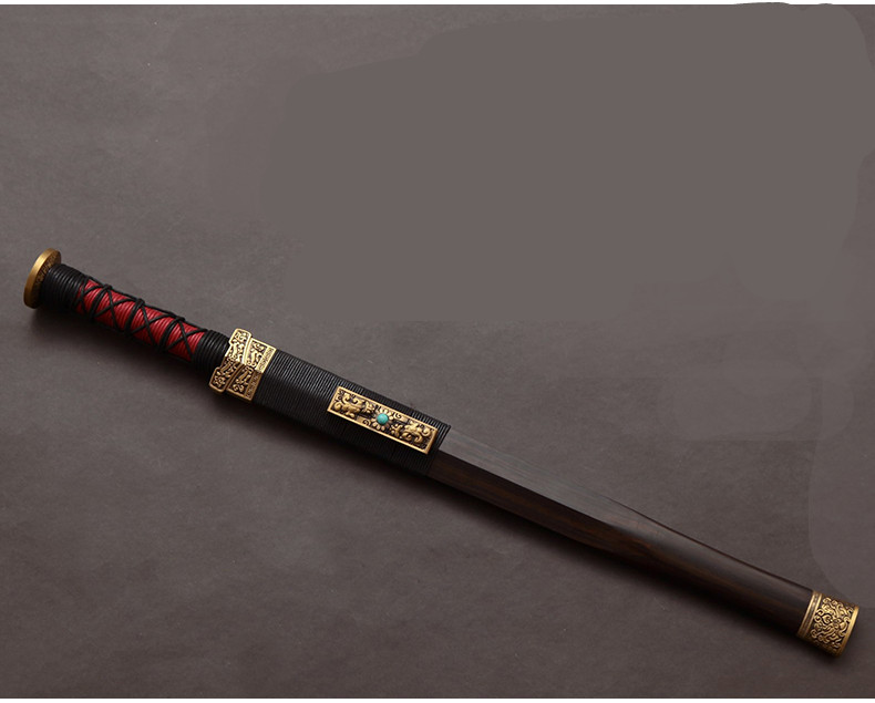 螭虎漢劍銅裝紫檀小劍，王權(quán)象征螭虎紋短劍兵