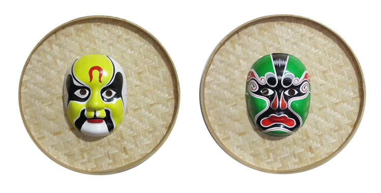京劇川劇臉譜面具，家佳樂文學(xué)民間手工裝飾品