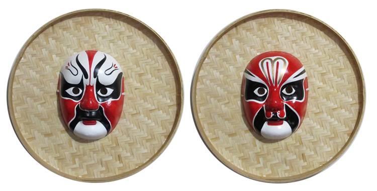 京劇川劇臉譜面具，家佳樂文學(xué)民間手工裝飾品