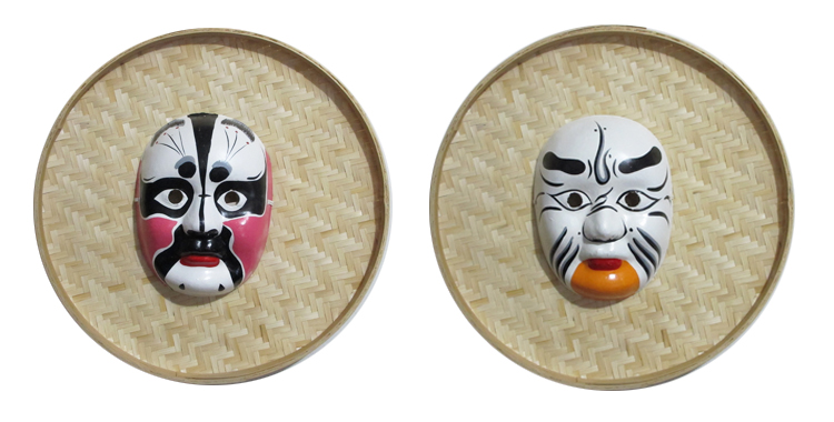 京劇川劇臉譜面具，家佳樂文學(xué)民間手工裝飾品