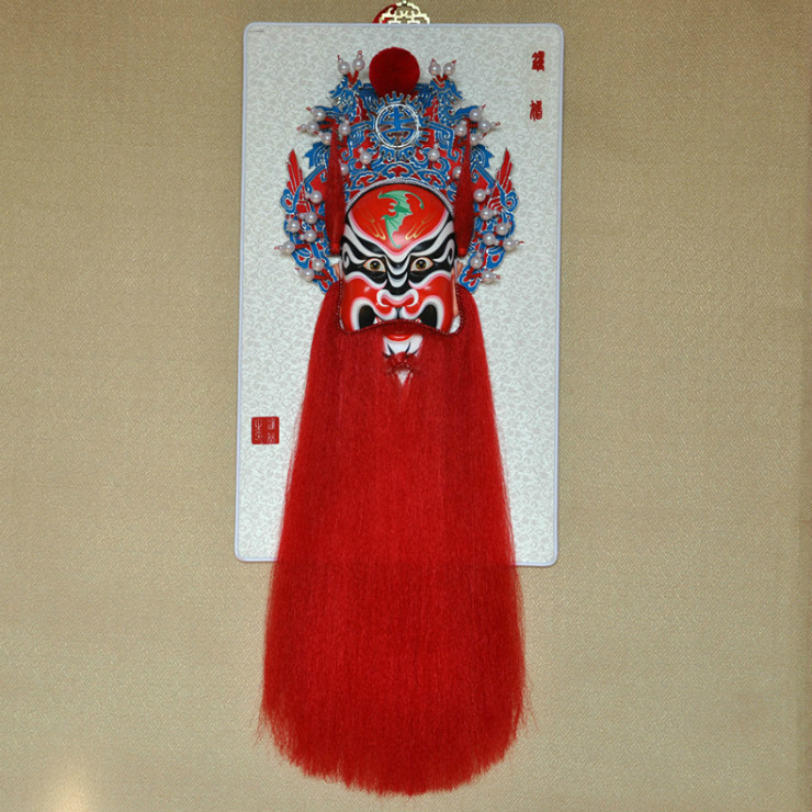 鐘馗京劇臉譜掛件，鎮(zhèn)宅辟邪工藝品家具掛件