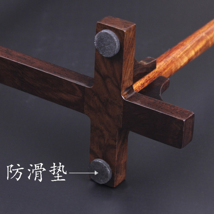 簡約花梨木筆掛筆架，實木書法用品