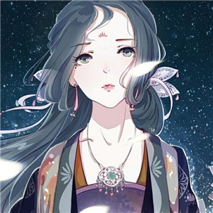 手繪風(fēng)格華貴古風(fēng)女子頭像，動(dòng)漫頭像女生頭像