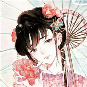 手繪風(fēng)格華貴古風(fēng)女子頭像，動(dòng)漫頭像女生頭像