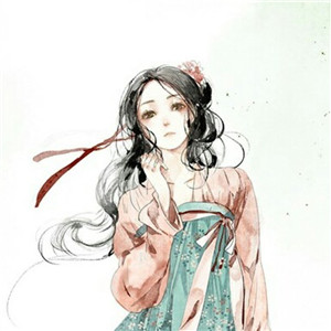 冬日飛雪女子古風頭像，好看的動漫頭像