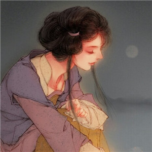 冬日飛雪女子古風頭像，好看的動漫頭像