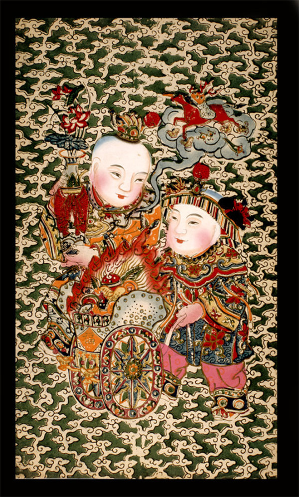 家佳樂文學(xué)傳統(tǒng)精美色彩艷麗的年畫