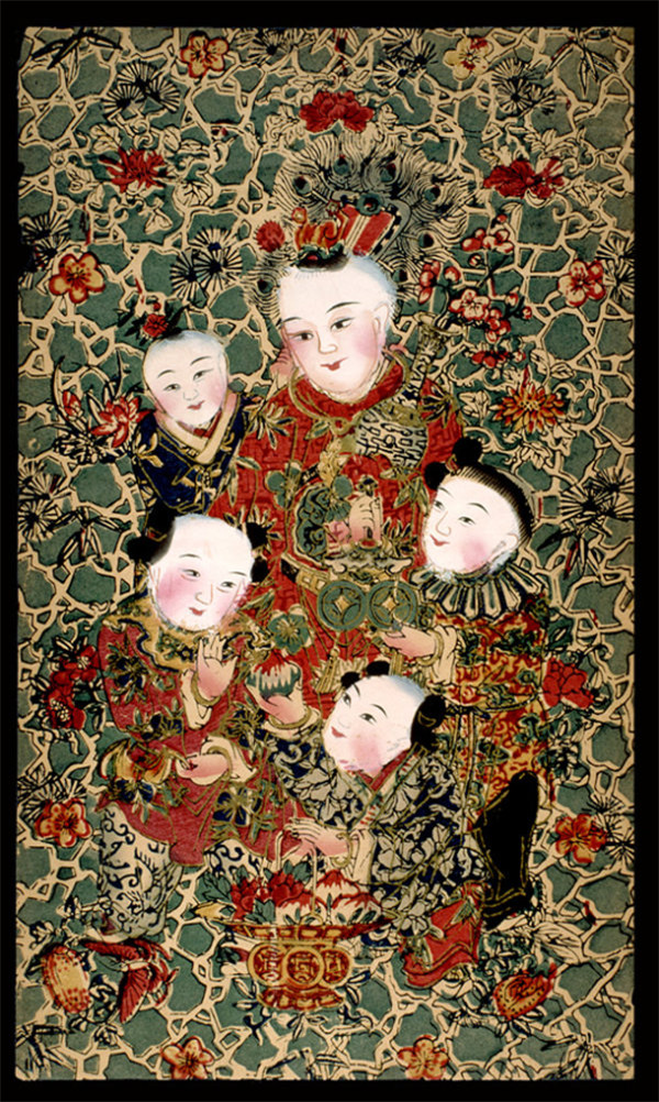 家佳樂文學(xué)傳統(tǒng)精美色彩艷麗的年畫